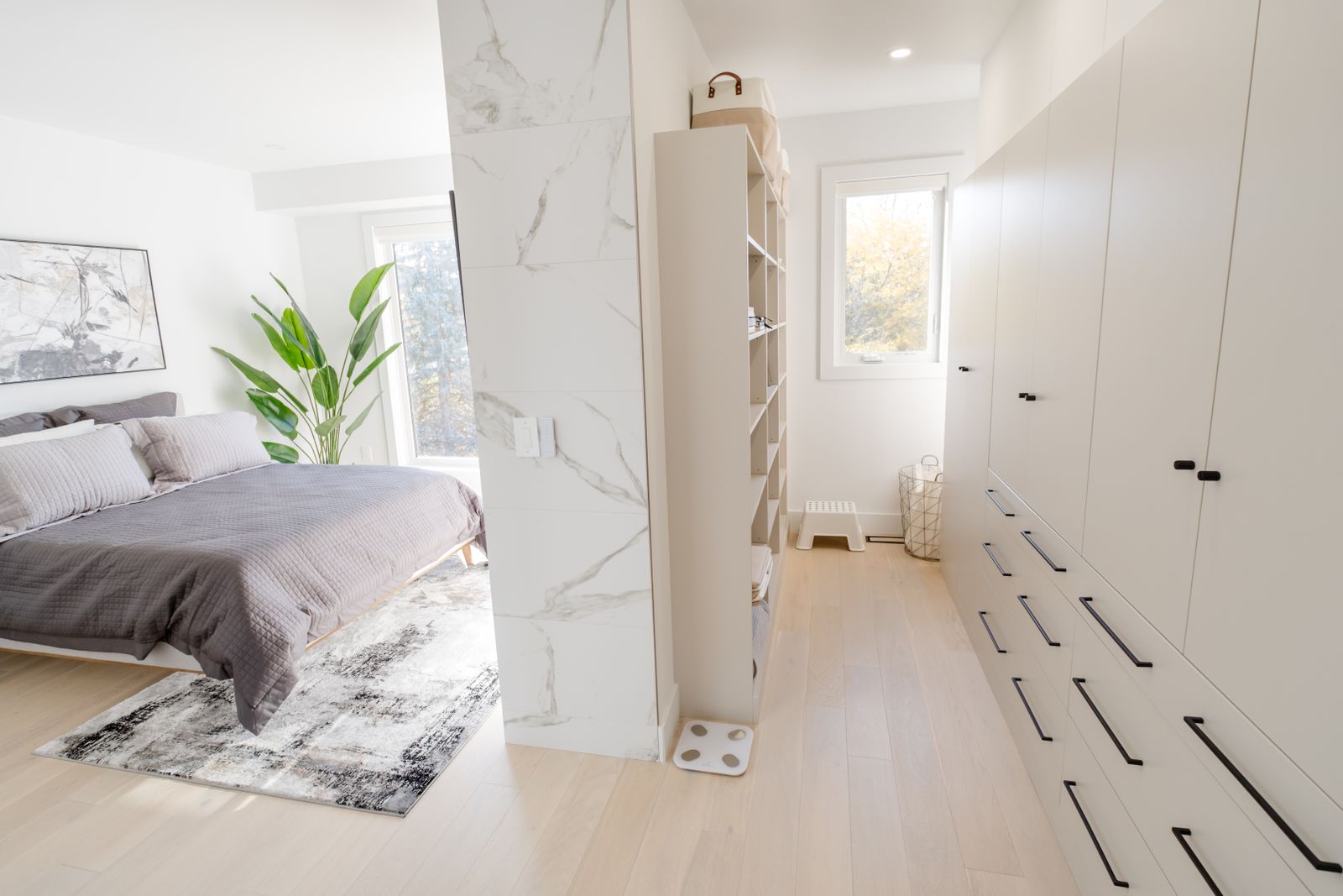 Wardrobe and linens in a luxury Scottsdale residence